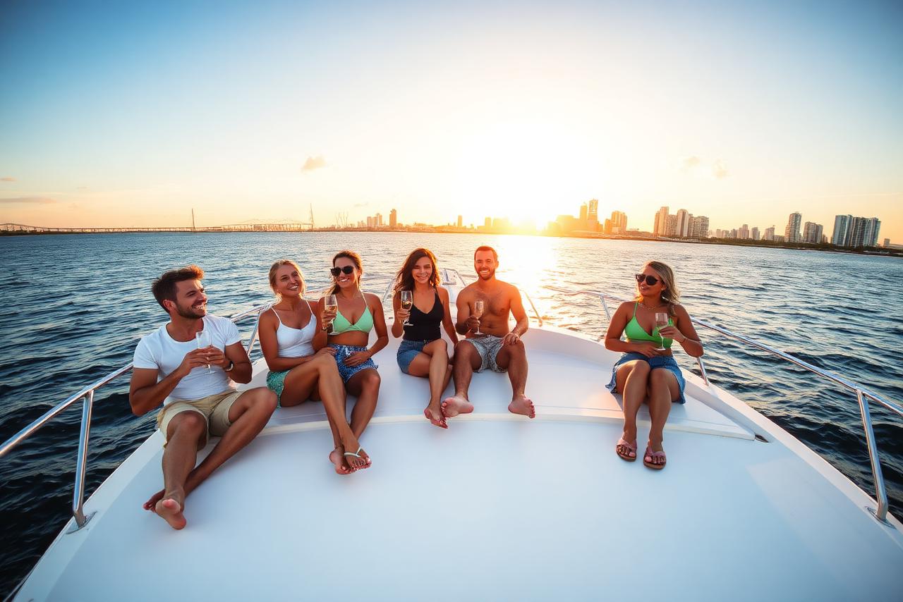 50ft Luxury Yacht Charter in Miami Beach, FL